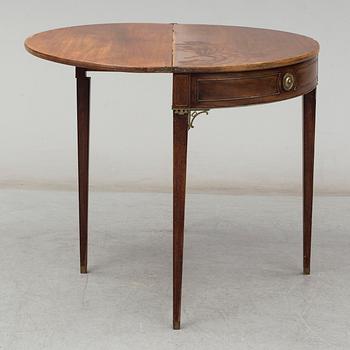 A late Gustavian games table, late 18th century.