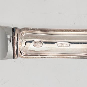 Besticksdelar, 24 st, silver, "Gammal dansk/Old Danish", bl a Cohr, Danmark.