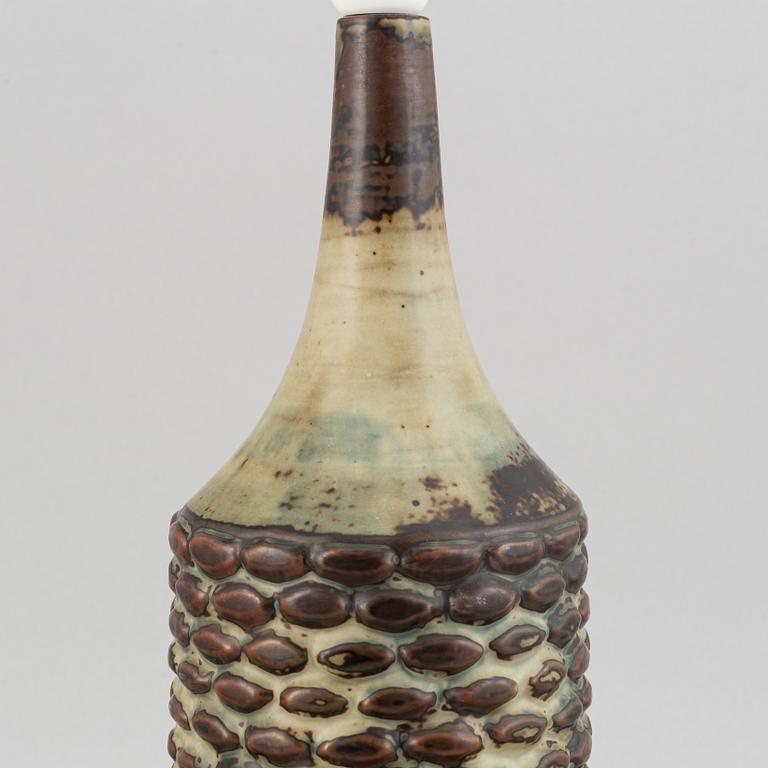 Axel Salto, a stoneware table lamp, Royal Copenhagen, Denmark, signed Salto.