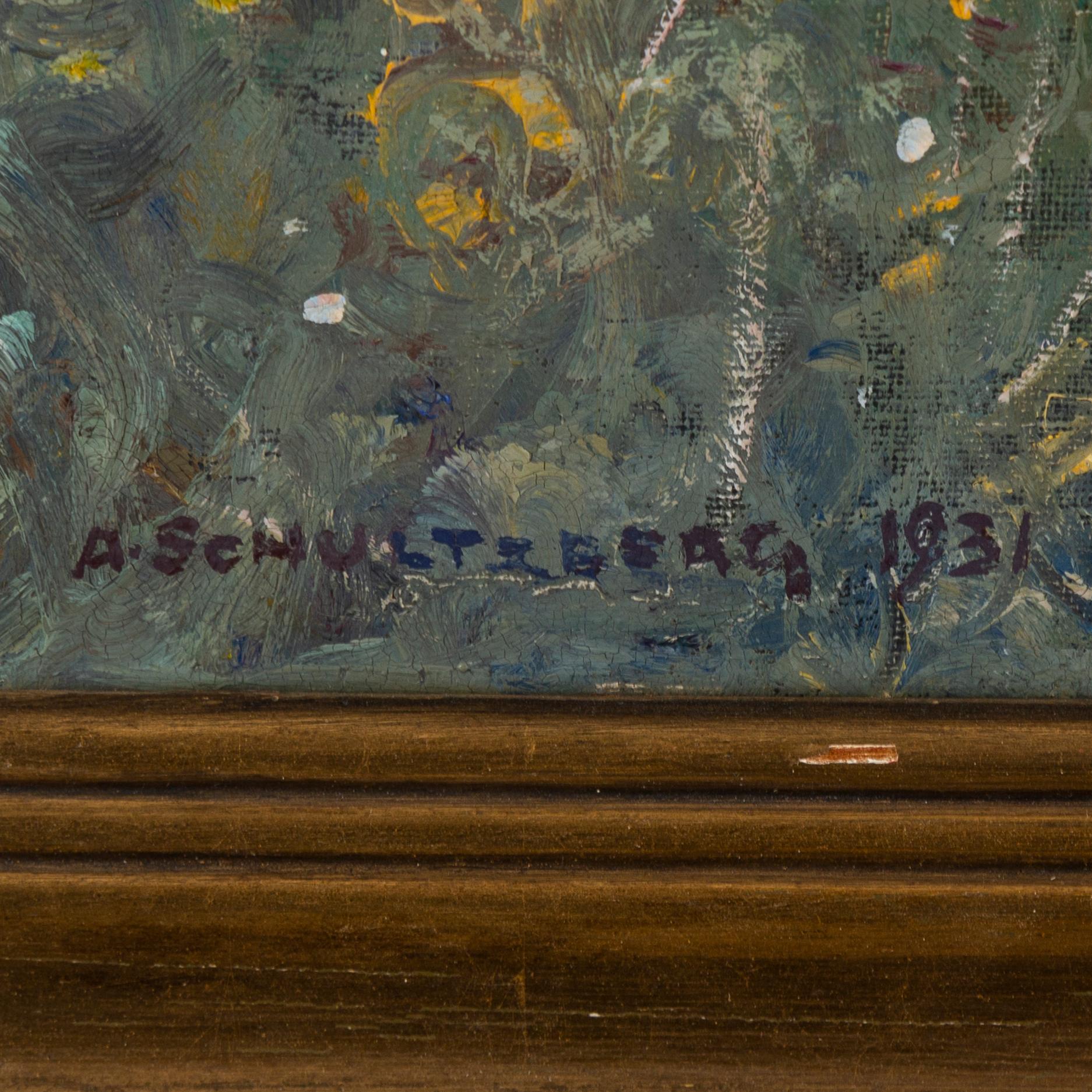 ANSHELM SCHULTZBERG, oil on canvas, signed and dated 1931.