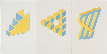 Oscar Reutersvärd, Omöjliga figurer, 3 st.