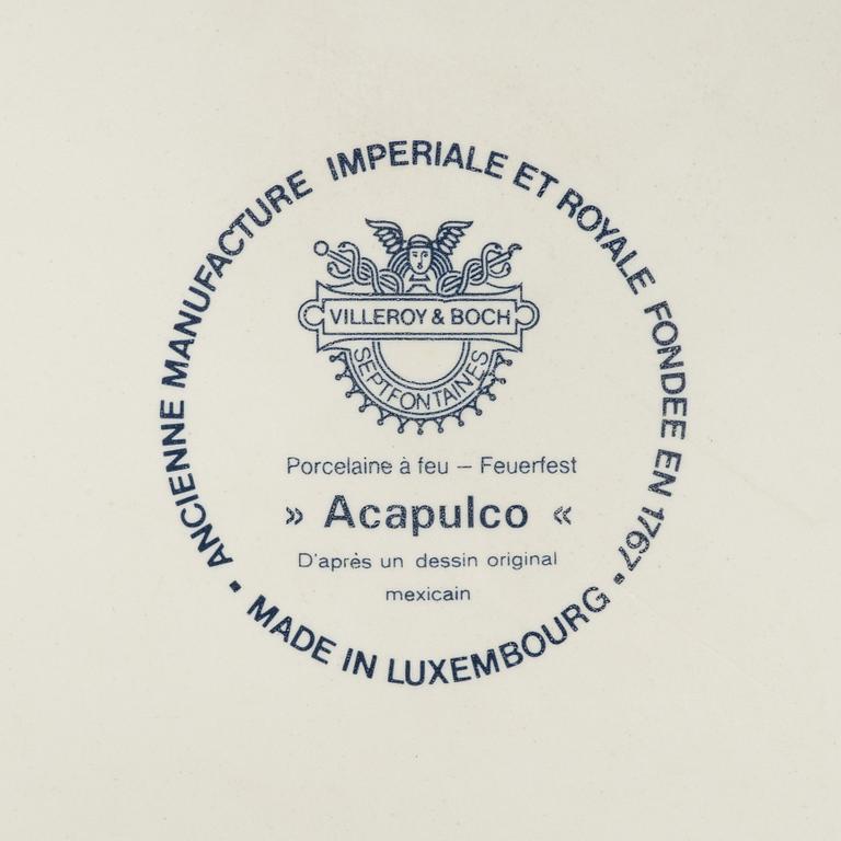Servisdelar, 20 st, porslin, ”Acapulco”, Villeroy & Boch, Luxemburg.