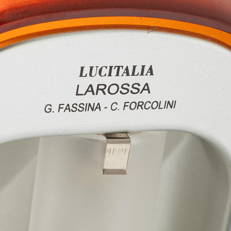 Giancarlo Fassina & Carlo Forcolini, golvlampa,  "Larossa", Lucitalia, Italien.