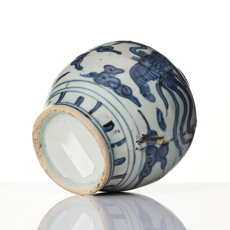 A blue and white jar, Ming dynasty, Jiajing, 16th century.