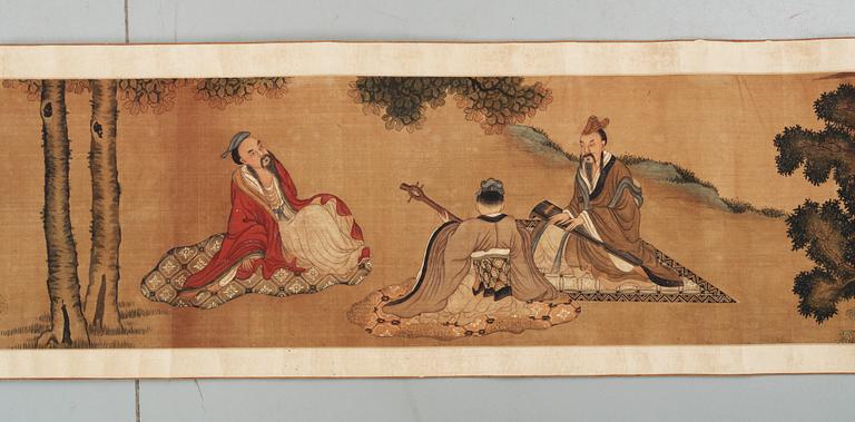 RULLMÅLNING, Kina, 1800/1900-tal.