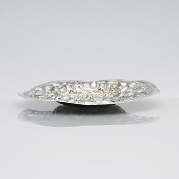 A Baltic late 17th Century silver dish, mark of Johann Christoph Holst, Reval (1698-1710).