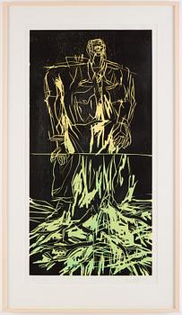 Georg Baselitz, 'Geteilter Held (Remix)'.