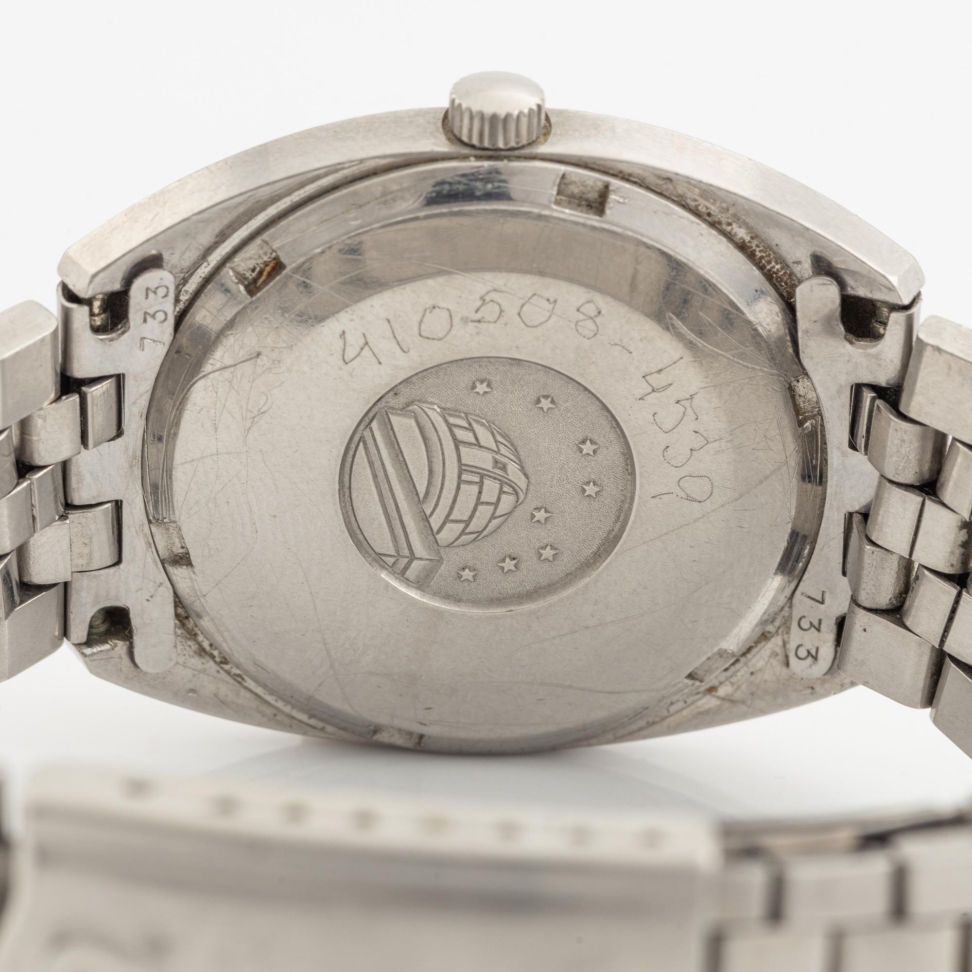 Omega, Constellation, "C", "Linen Dial", armbandsur, 35 mm.