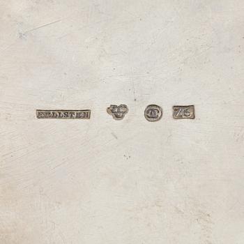 Four Swedish Silver Boxes, including mark of  Lorenz Georg Weis, Norrköping 1823.
