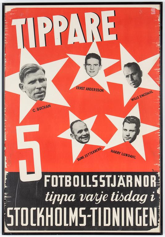 REKLAMAFFISCH, omkring 1900-talets mitt.