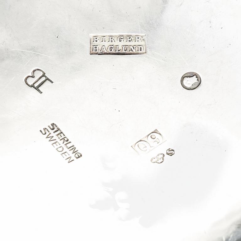 Birger Haglund, skål, Stockholm 1966, sterling silver.