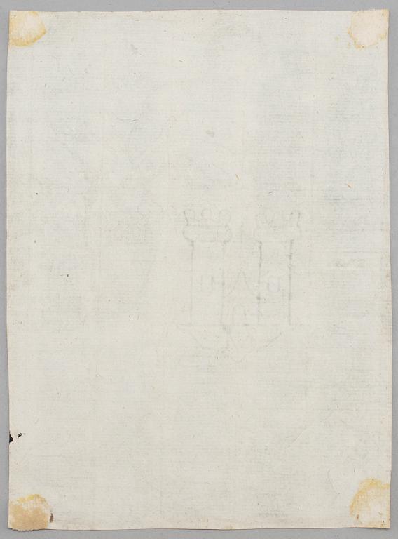 MONOGRAM AC, copperplate, after Albrecht Dührer, 16th century.