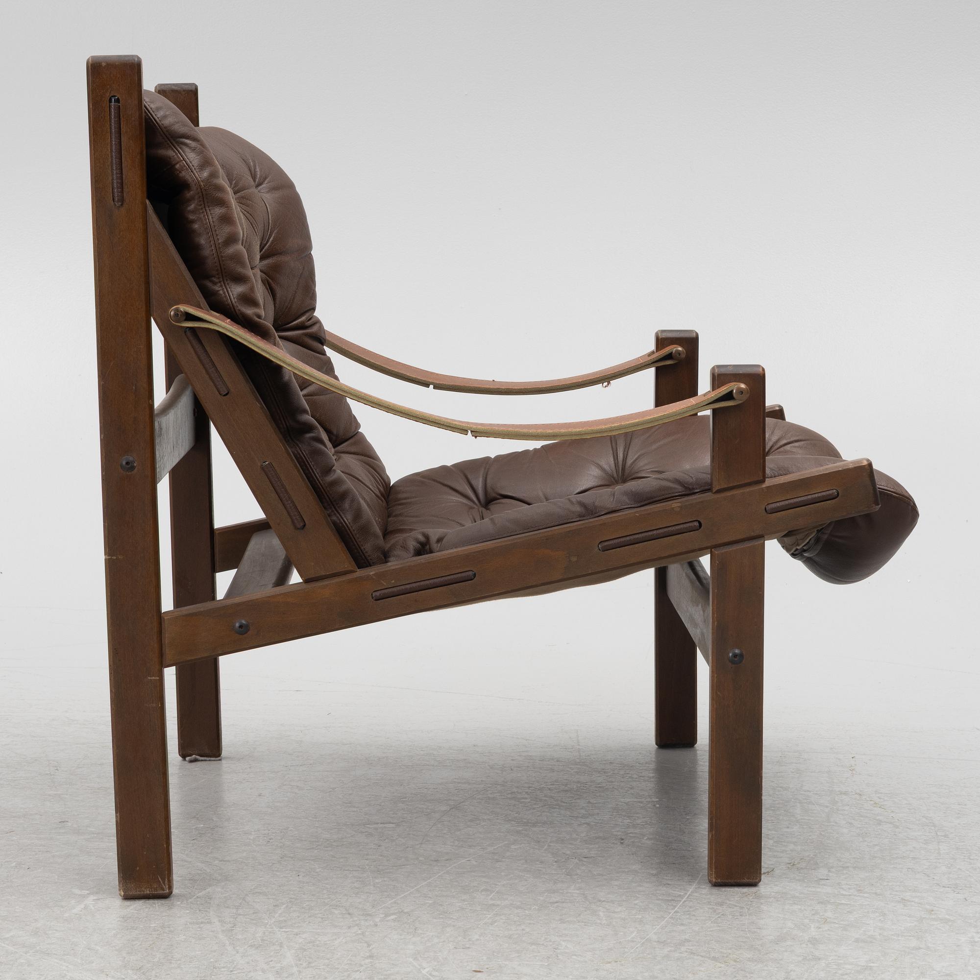 Torbjørn Afdal, a pair of 'Hunter' armchairs, Stranda industri, Bruksbo, Norway, 1970s.