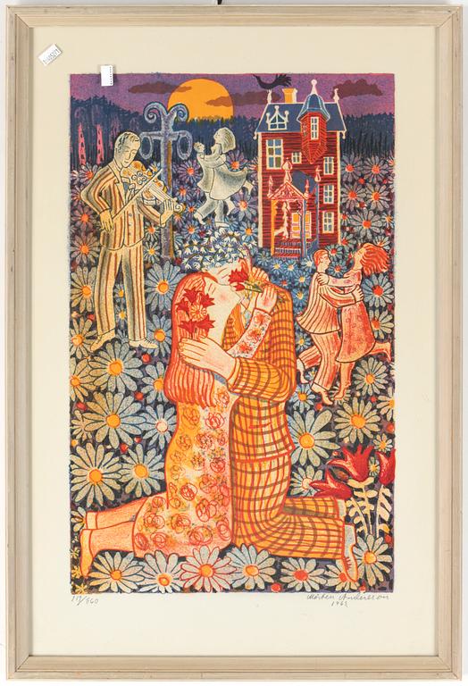 MÅRTEN ANDERSSON, färglitografi, signerad, numrerad 119/360.