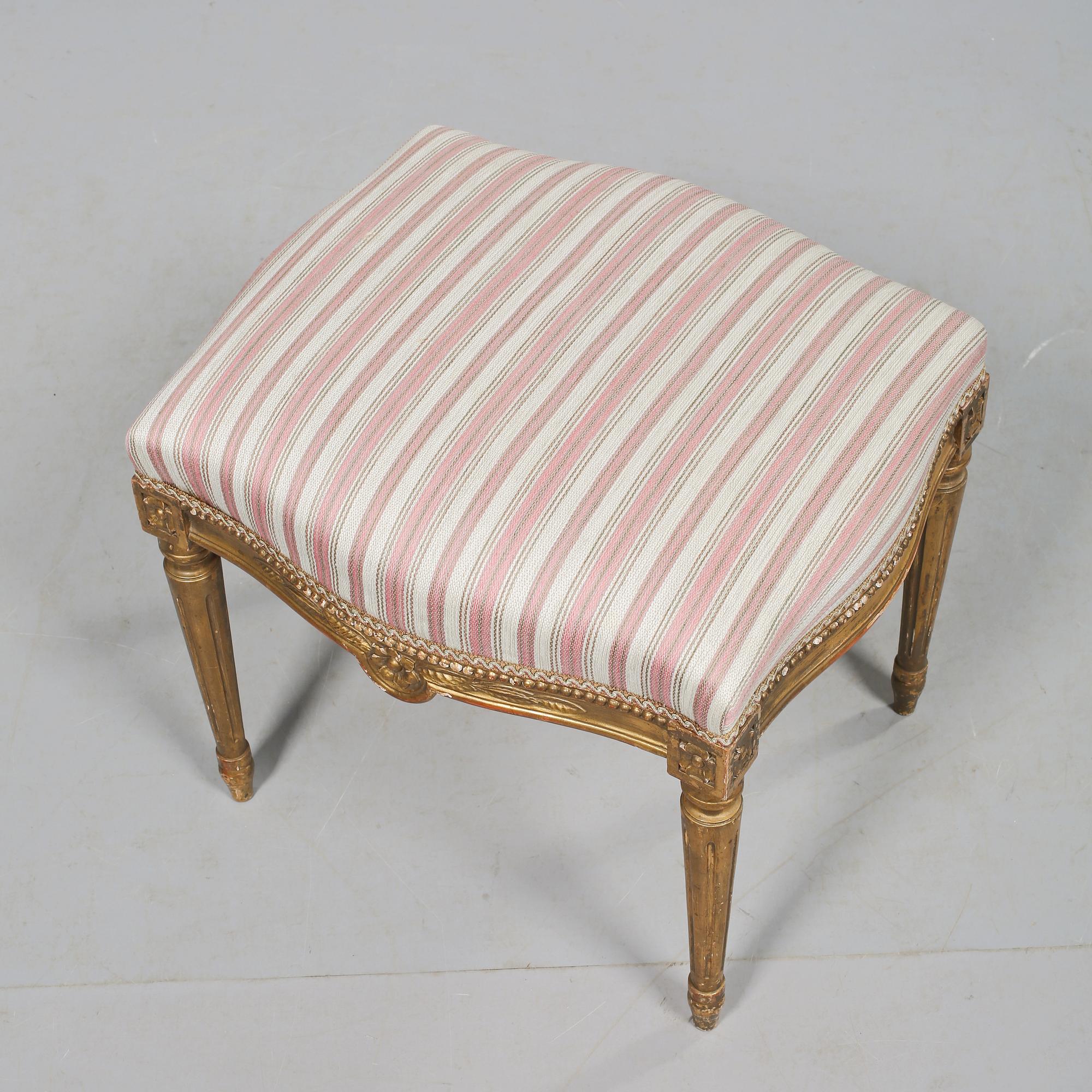 TABURETT, gustaviansk stil, 1900-talets första hälft.