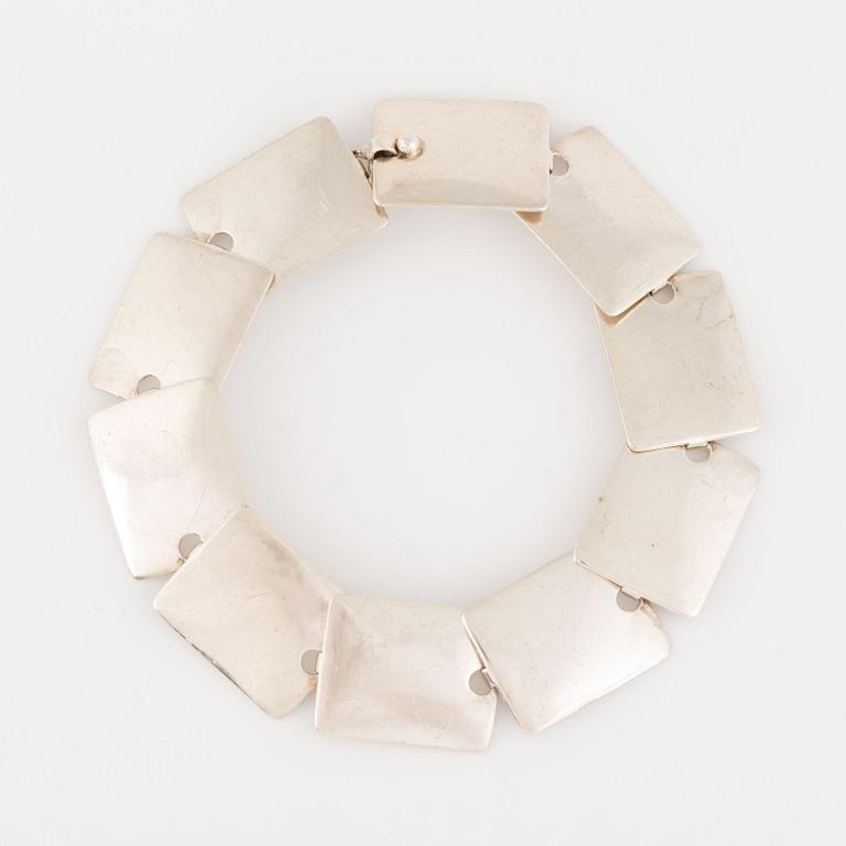 Niels Erik From, sterling silver bracelet, Denmark.