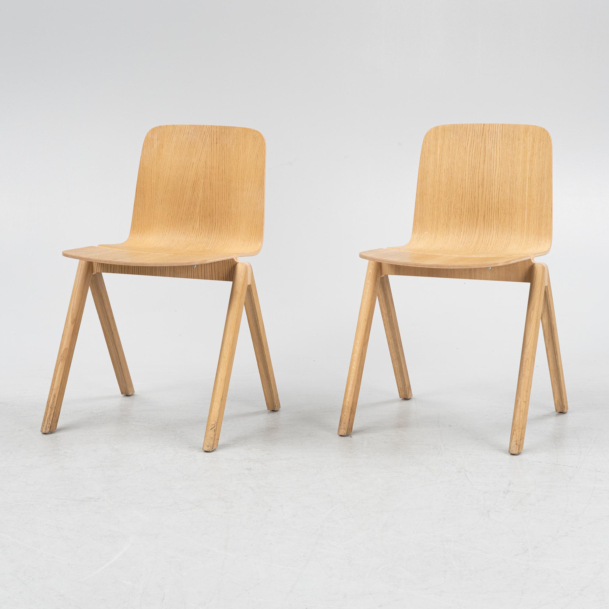 Ronan & Erwan Bouroullec, a set of eight 'Copenhague CPH- chairs from Hay, Denmark.