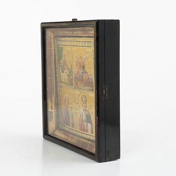 Four-register icon, Russia, circa 1900.