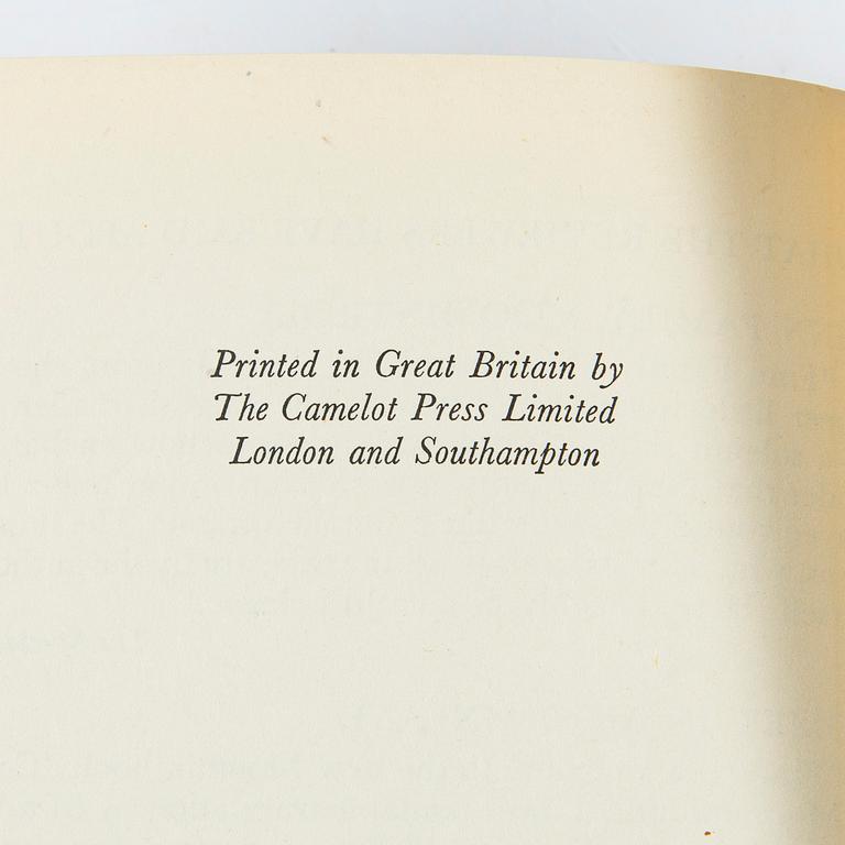 Tove Jansson, Bok 1 upplagan "Moominsummer Madness", Limited Ernest Benn London 1955.