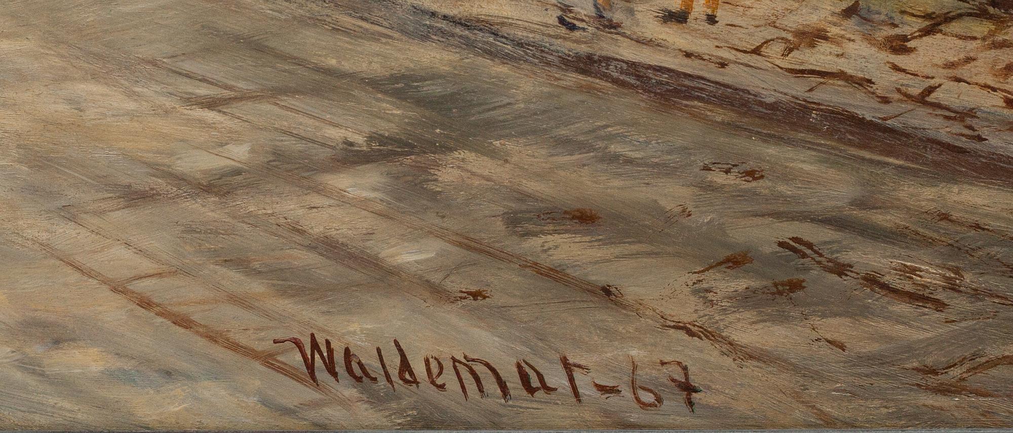 ÅKE WALDEMAR LARSSON, olja på pannå, signerad och daterad -67.