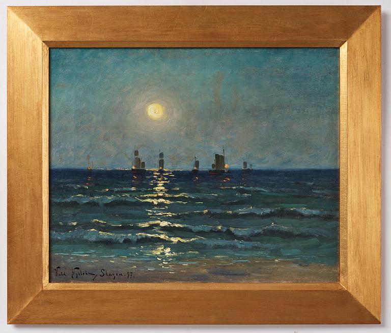 Valdemar Nyström, Moonlight in Skagen.