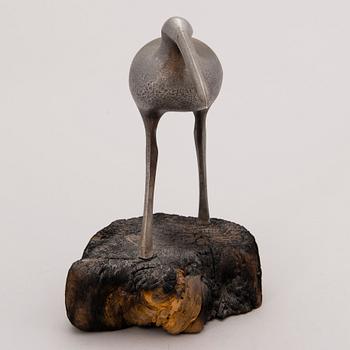 Tapio Wirkkala, Skulptur, "Beckasin" daterad 1.12 1978.