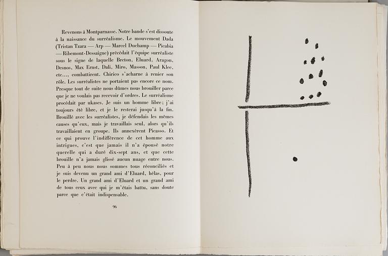 PABLO PICASSO ,  book comprising of 24 lithographs, signed by the artist and the author.