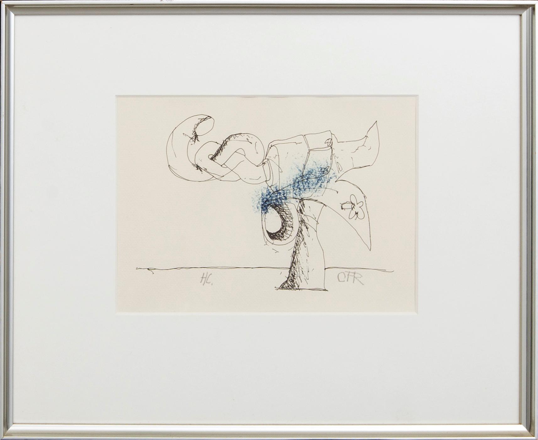 Carl Fredrik Reuterswärd, a signed lithograph.