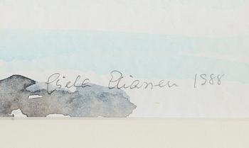 GISELA ELIASSEN, 2 st, akvareller, signerade och daterade 1985 och 1988.