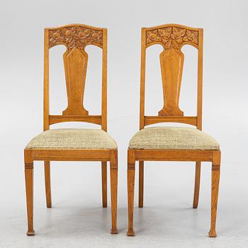 Stolar, 6 st, jugend, omkring år 1900.