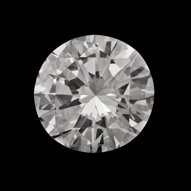 A loose brilliant cut diamond, 1.01 cts.