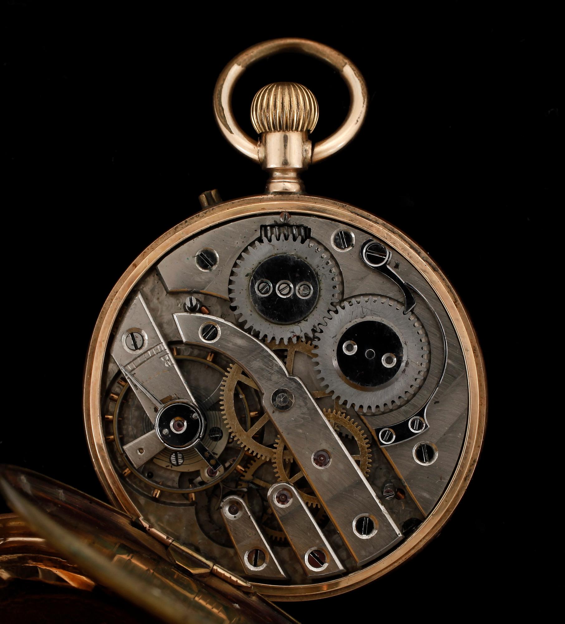 HERRFICKUR, guld 14k, sent 1800-tal. Vikt ca 70 gram.