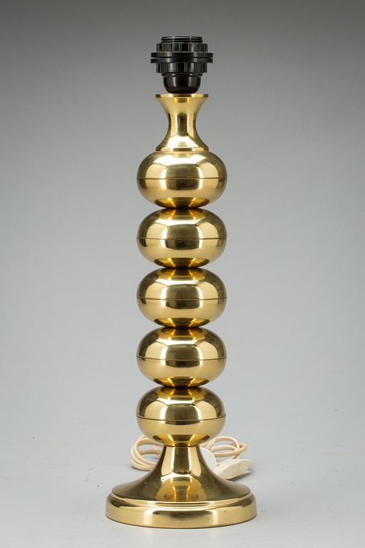 BORDSLAMPA, mässing, 1900-talets andra hälft.