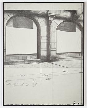 Christo & Jeanne-Claude, "Store Front (Project for Galerie Aronowitsch - Kv Klippan 10, ombyggnadsplan - Stockholm)".