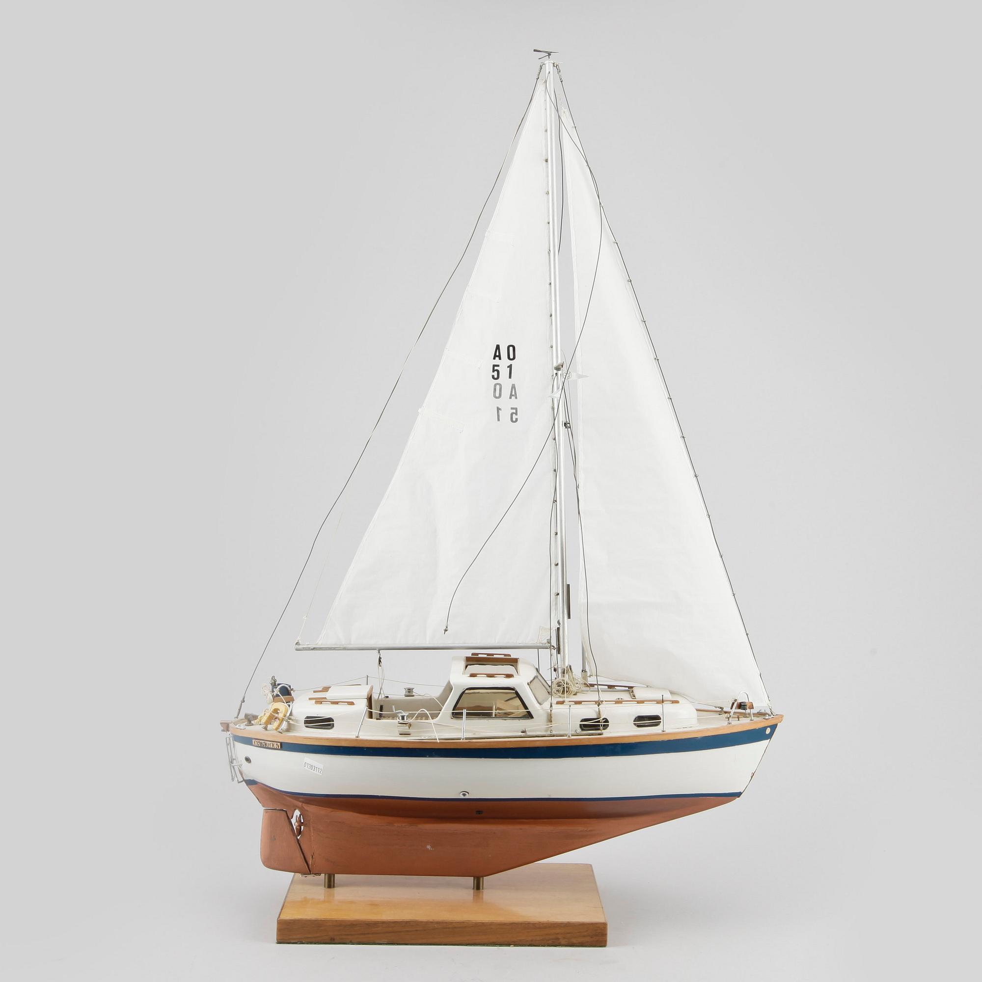 BÅTMODELL, 1900-talets andra hälft.