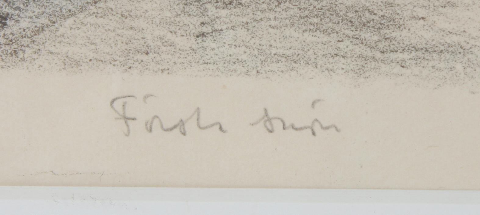 JOHANSSON-THOR, EMIL. Litografi, sign o dat 1937.