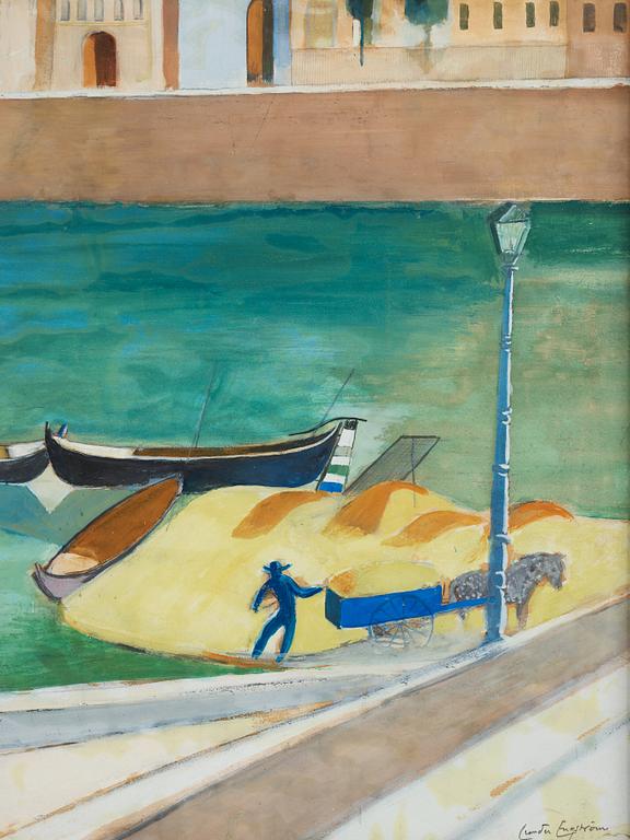 Leander Engström, "Utsikt från mitt fönster i Florens".