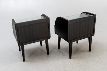 Sängbord, ett par, 1950-tal.