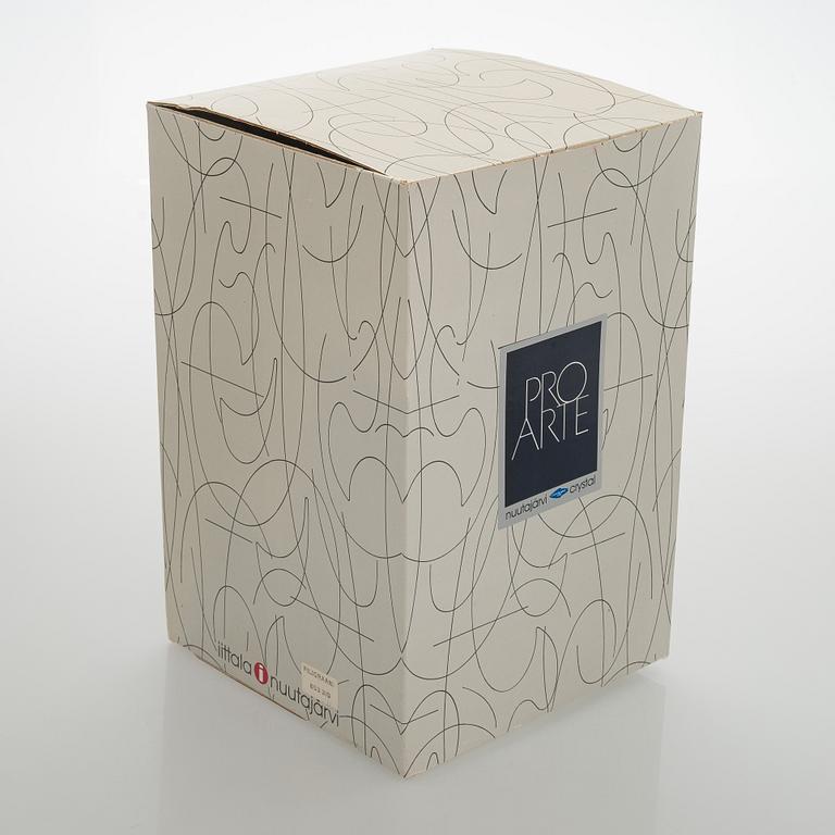 Heikki Orvola, pokal/vas, glas, signerad Heikki Orvola Nuutajärvi Iittala.