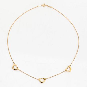 Tiffany & Co, Elsa Peretti, collier, "Open Heart", 18K guld.