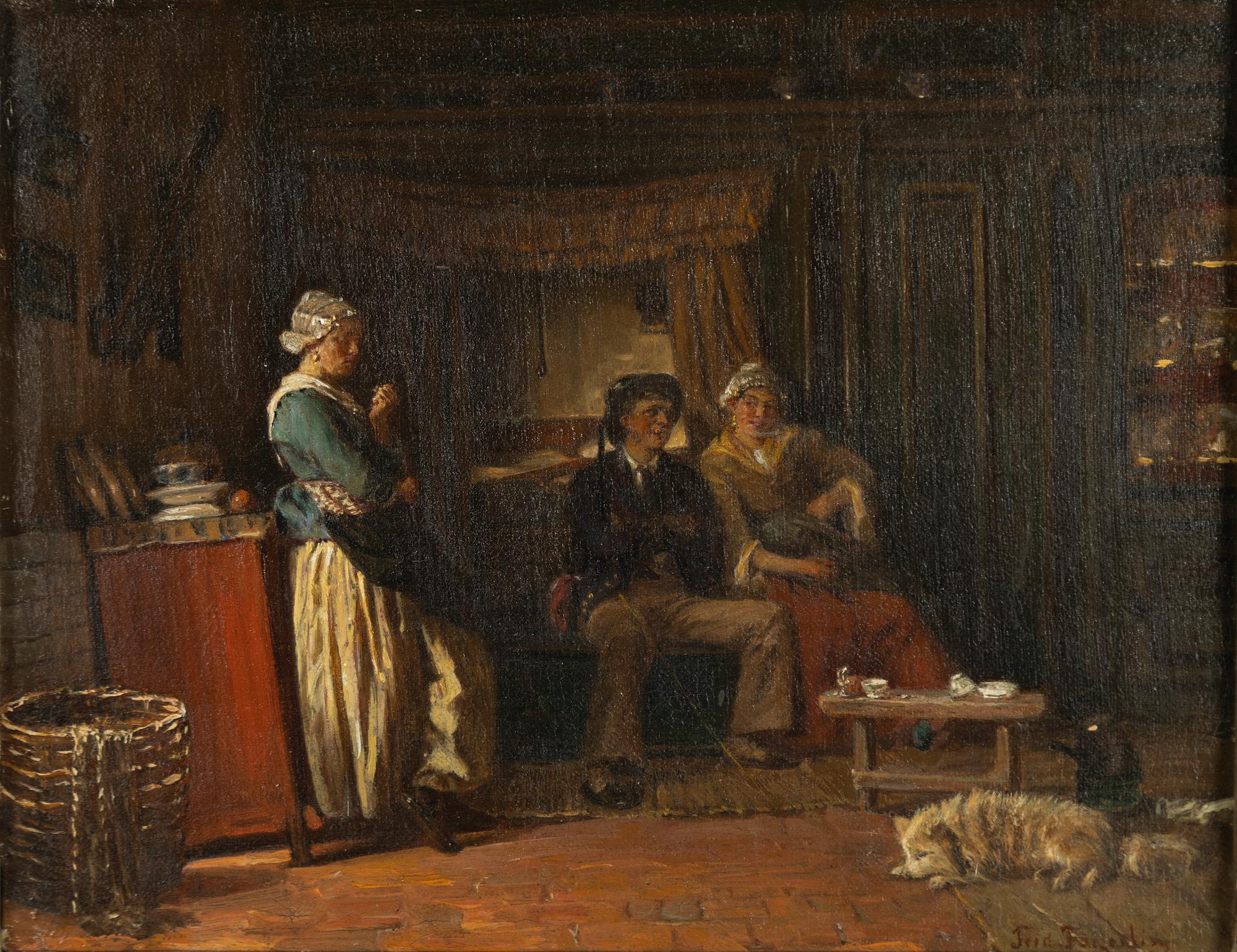 Ferdinand Fagerlin, Sällskap i stuga.