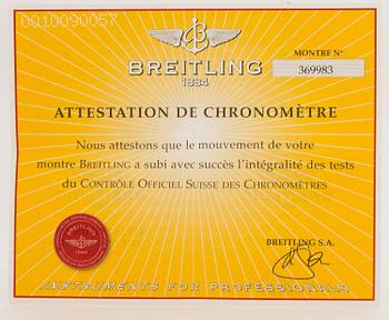 BREITLING, Chrono Avenger M1, Team SEB, chronograph, wristwatch, 44 mm,