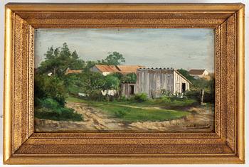 UNKNOWN ARTIST 19/20th Century, oil on panel, indistinctly signed.