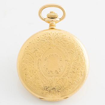 Pocket watch, 18k gold, Leijona, 49 mm.