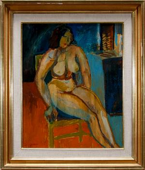 SVEN X:ET ERIXSON, olja på pannå. Sign.