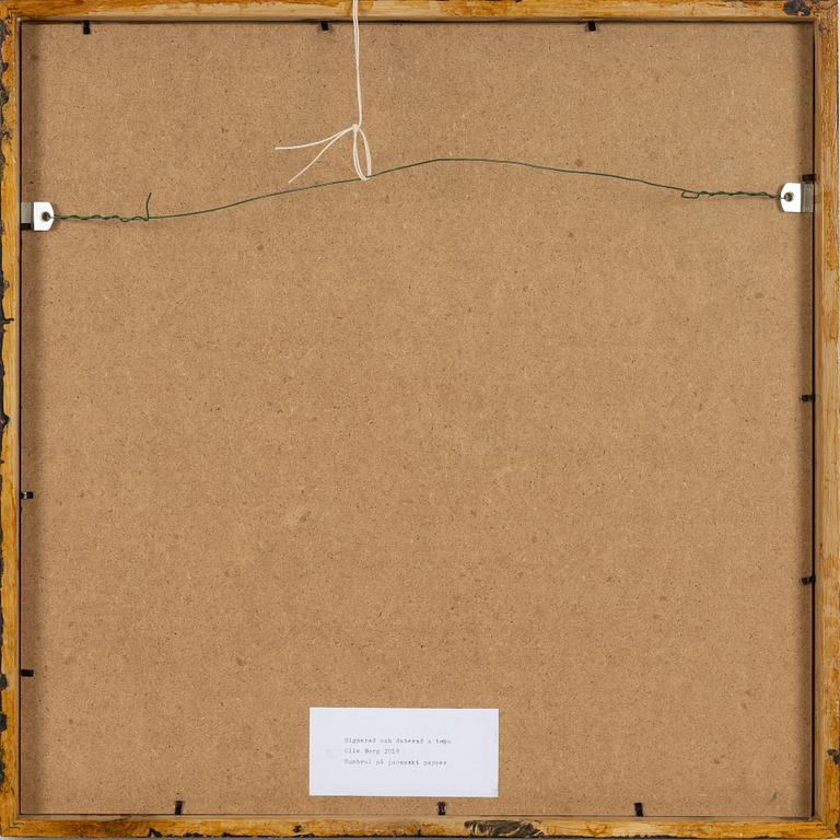 Olle Borg, humbrol on Japanese paper, signed and dated a tergo.
