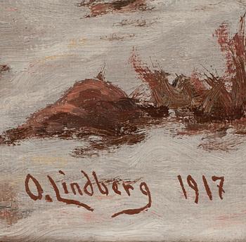 OTTO LINDBERG, olja på duk, sign o dat 1917.