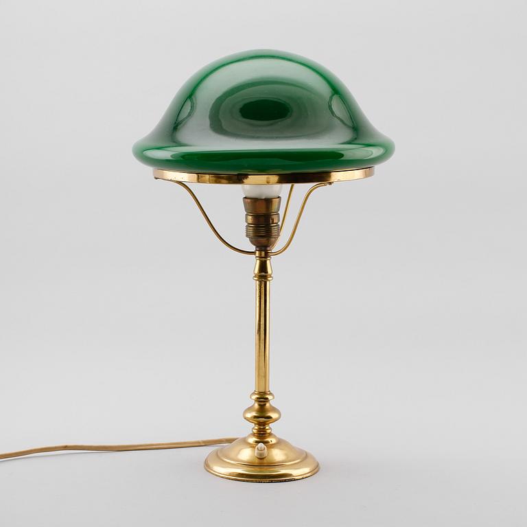 BORDSLAMPA, mässing, sk Strindbergslampa, 1900-tal.