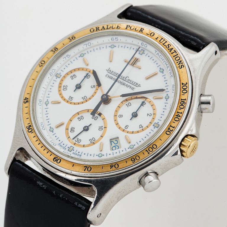JAEGER-LE COULTRE, Heraion, wristwatch, chronograph, 34 mm.