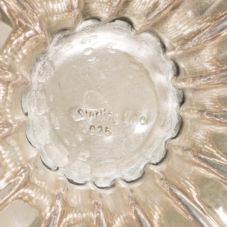 Lale Silverware & Co Ltd, a pair sterling silver lidded urns, Istanbul, Turkey 20th century.